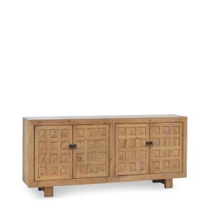 Buffet en bois beige L 206 cm