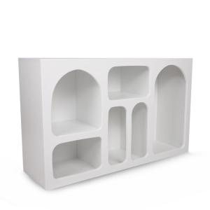 Buffet en bois blanc 120 x 37 x 74 cm