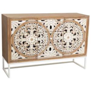 Buffet en bois brun 120x38x80