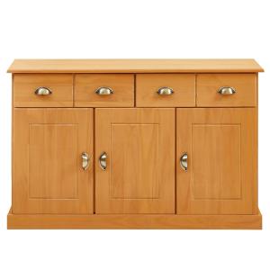 Buffet en bois, Brun, avec 2 tiroirs et 3 portes