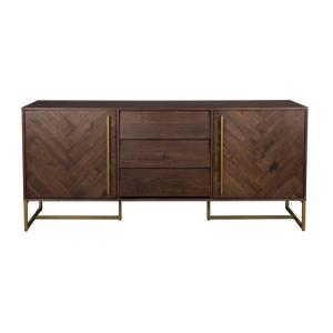 Buffet en bois d'acacia et laiton