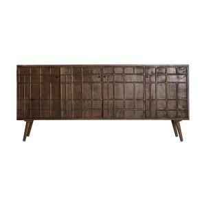 Buffet en bois de mangue marron 170x40x77 cm