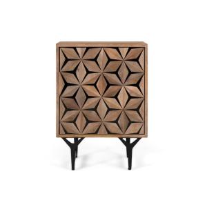 Buffet en bois de manguier massif et façade sculptée à la m…