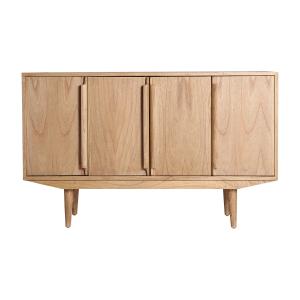 Buffet en bois de mindi marron 130x40x81 cm