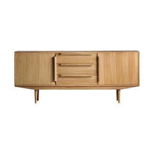 Buffet en bois de mindi marron 180x42x78 cm