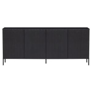 Buffet en bois de pin noir 200 cm