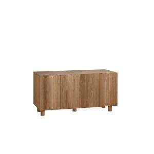 Buffet en bois de sapin et pin en ton marron clair 152x42cm