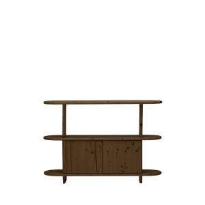 Buffet en bois de sapin marron, 120 cm
