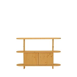 Buffet en bois de sapin marron clair, 120 cm