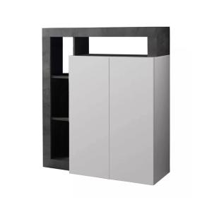 Buffet en bois laqué blanc 108x42x127h cm