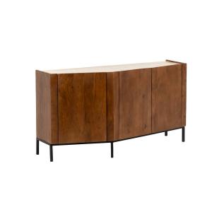 Buffet en bois marron 140 cm