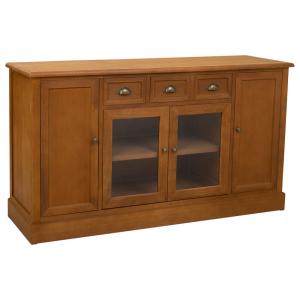Buffet en bois marron 155,5x45x86