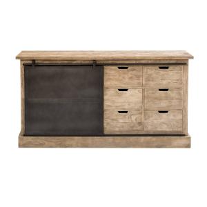 Buffet en bois marron 170 cm