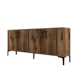 Buffet en bois marron 180 x 35 x 78 cm