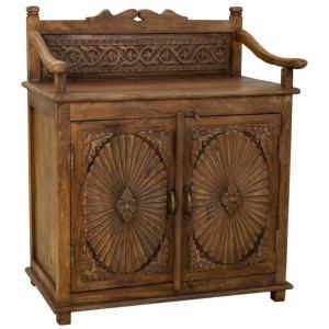 Buffet en bois marron 70x42x85h