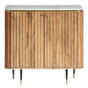 Buffet en bois marron 95 cm