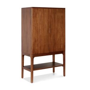 Buffet en bois marron hauteur 160 cm