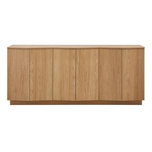 Buffet en bois plaqué chêne naturel L200
