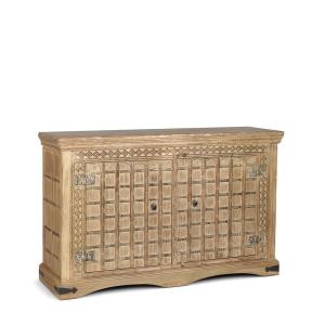 Buffet en bois recyclé beige L 140 cm