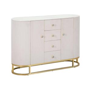 Buffet en fer crème, blanc 120x40h85 cm