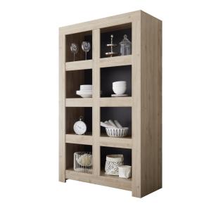 Buffet en MDF chêne foncé