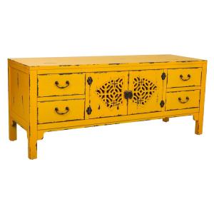 Buffet en MDF jaune 120x40x50h