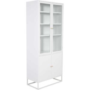 Buffet en métal 2 portes vitrées et 2 portes en métal bakal…