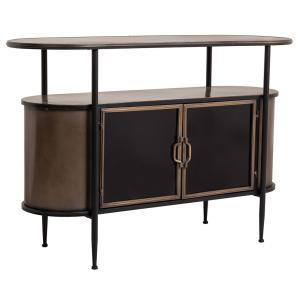 Buffet en métal marron 121x42x80h