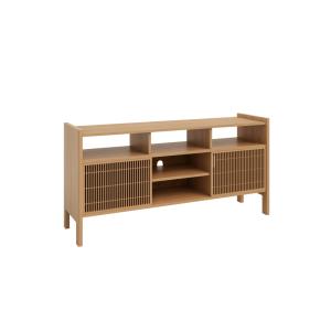 Buffet en pin massif verni couleur chêne 151,2 cm