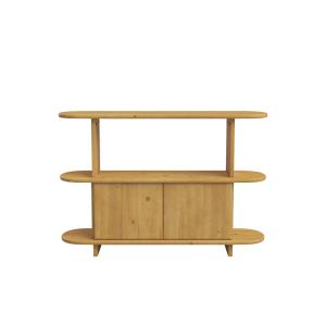 Buffet en sapin marron clair 120 cm