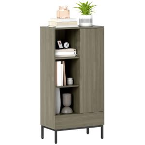 Buffet étagères réglables panneau de particules gris