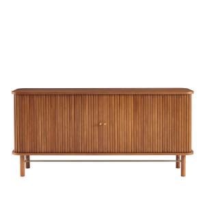 Buffet frêne foncé 2 portes tambour 160cm