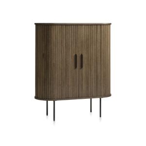 Buffet haut 2 portes bois foncé