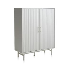 Buffet haut 2 portes bois strié