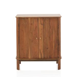 Buffet haut 2 portes en acacia naturel