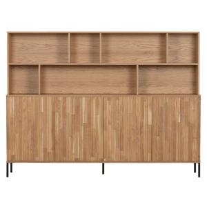 Buffet haut 200cm en chêne avec placards et étagères 200x44…