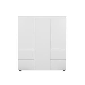 Buffet haut 3 portes, 4 tiroirs et 5 étagères - L116 cm - B…