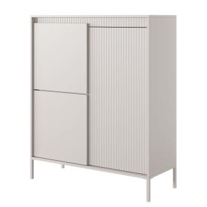 Buffet haut 3 portes beige 104 cm