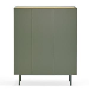 Buffet haut 3 portes style moderne vert