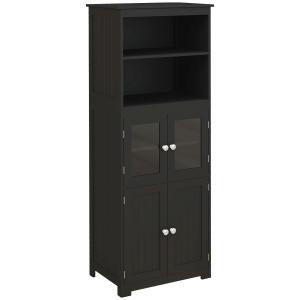 Buffet haut 4 portes avec étagères 2 niches grand plateau n…