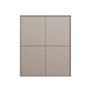 Buffet haut 4 portes L100 cm - Beige