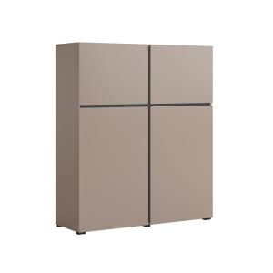 Buffet haut 4 portes stratifiés taupe