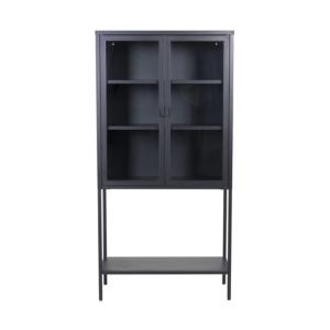 Buffet haut avec portes vitrées en métal 150cm MILTON métal…