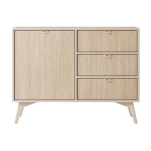 Buffet haut contemporain 106 cm beige