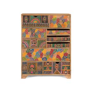 Buffet haut en bois de manguier massif 90 cm de hauteur