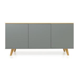 Buffet moderne 3 portes style scandinave gris