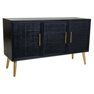 Buffet noir 120x41,5x71h cm