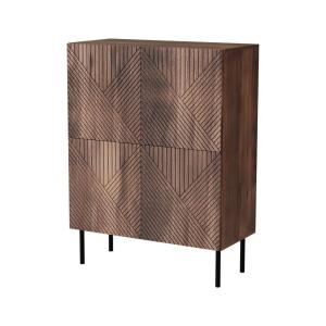Buffet noyer noble 118x40x89h cm
