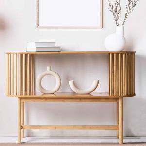 Buffet ouvert en bois 120x37x83cm