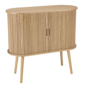 Buffet ovale 80x33cm en bois couleur naturelle